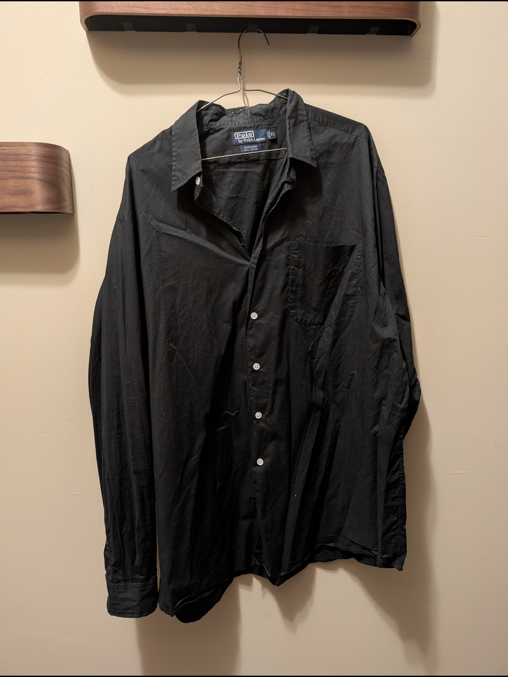Polo by Ralph Lauren Black Button-Up Shirt